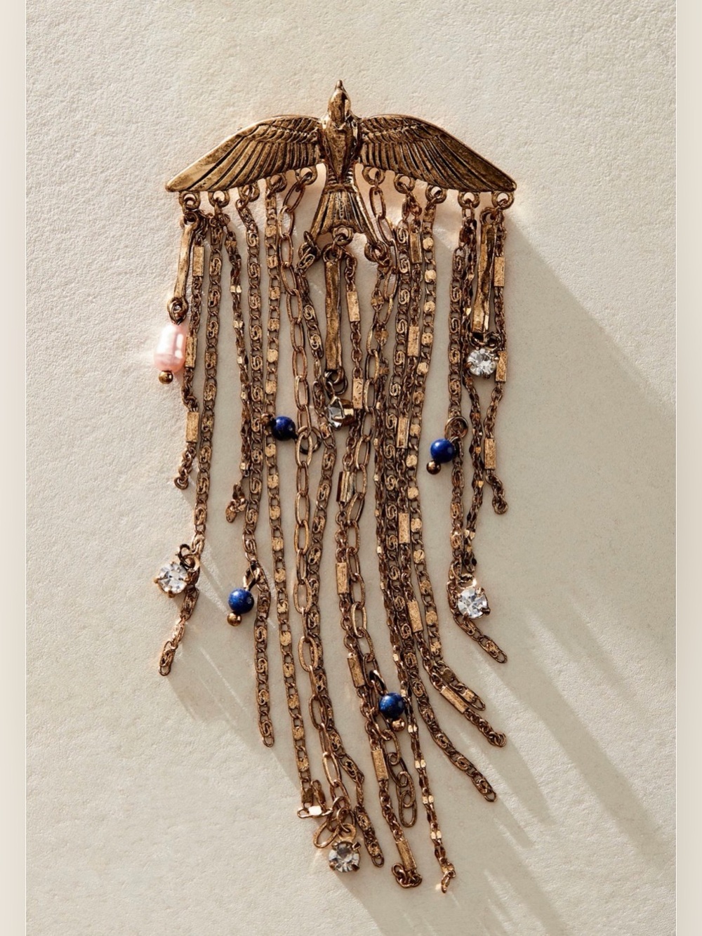 Free People NWT Cresta Dangle Brooch- gold. $30